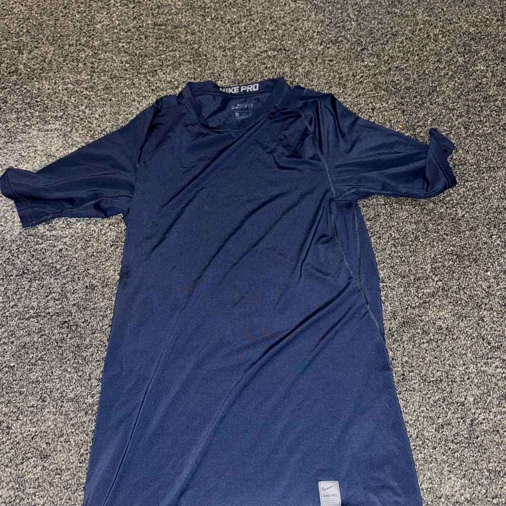 Nike Pro Deep Blue Performance Tee - image 1